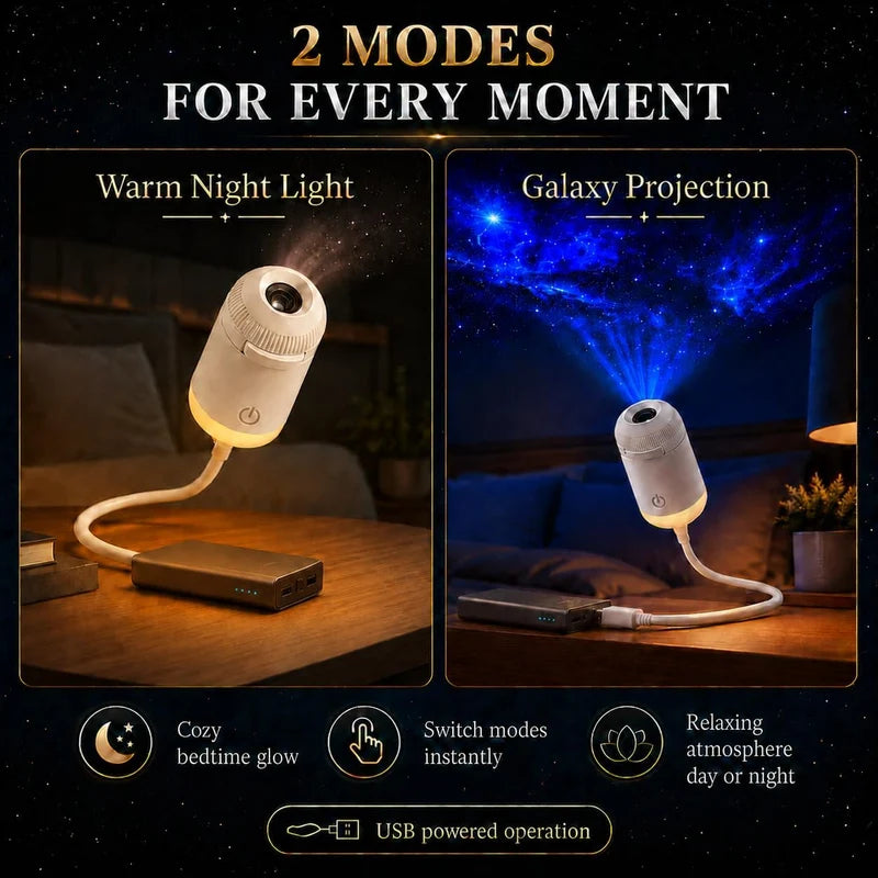 Portable Starry Sky Projection Lamp | مصباح عرض السماء المرصعة بالنجوم المحمول