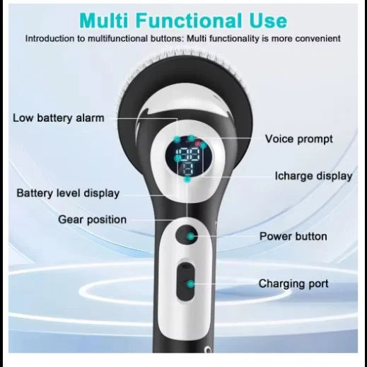9-In-1 Electric Cleaning Brush | فرشاة تنظيف كهربائية متعددة الاستخدامات 9 في 1