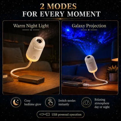 Portable Starry Sky Projection Lamp | مصباح عرض السماء المرصعة بالنجوم المحمول