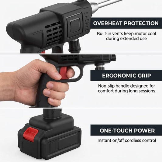 Portable High Pressure Cleaning Gun | مسدس تنظيف عالي الضغط متنقل