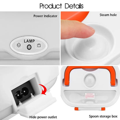 Portable Electric Food Warmer Lunch Box | صندوق غداء كهربائي محمول لتسخين الطعام